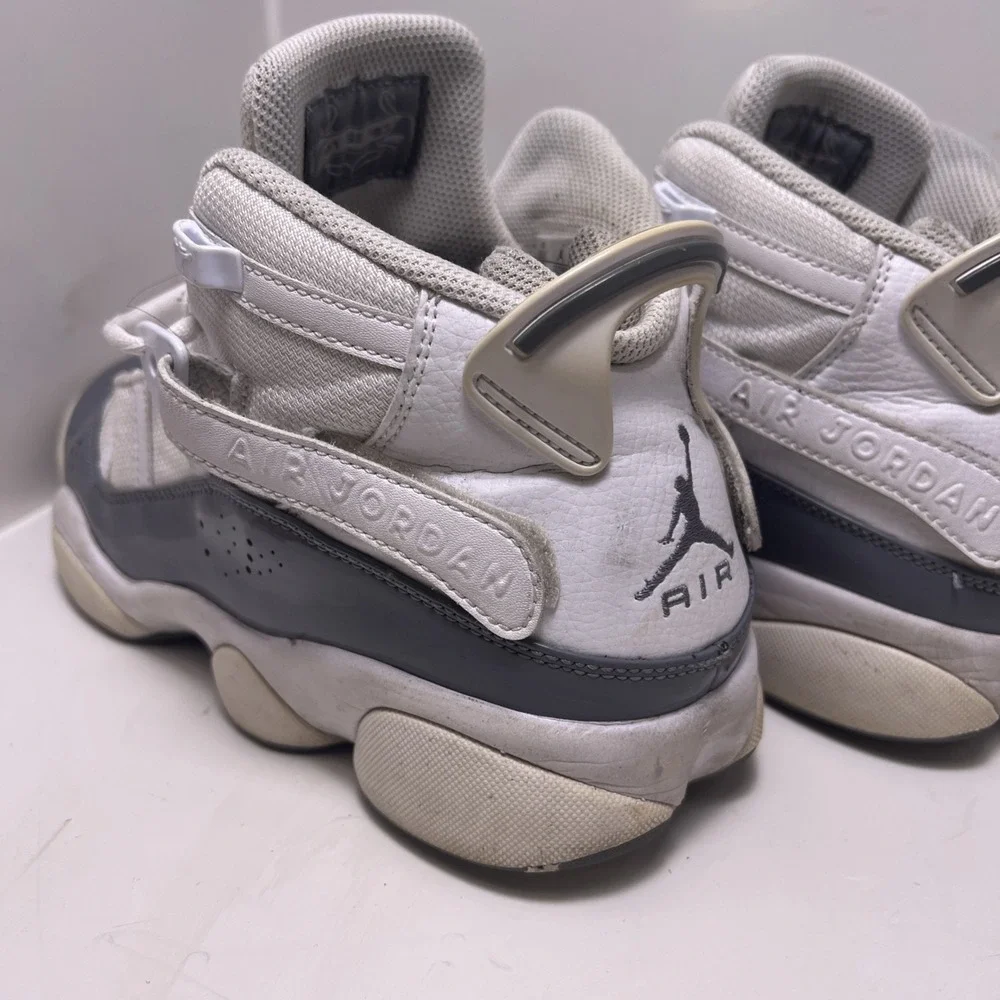 Nike Air Jordan 6 Rings White Cool Grey Men's Size 10.5 322992-121